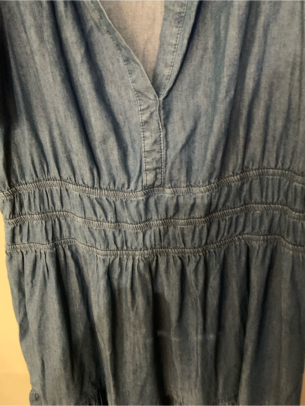 Tommy Hilfiger Blue Denim-Style Tiered Maxi Dress Size 14 Have tags worn once - Picture 4 of 13